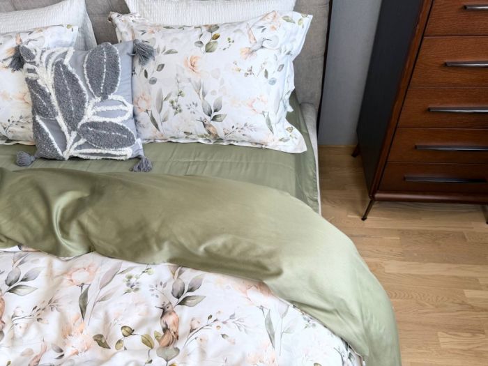 Сатин PREMIUM, BIRDS (Полуторний)