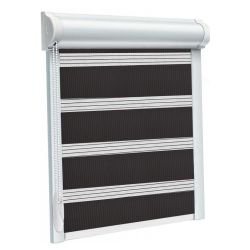 Рулонна штора Secret DN день-ніч закритого типу П-подібна Чорний