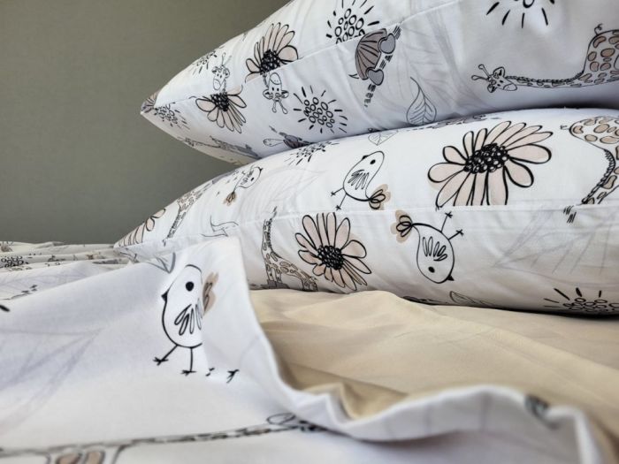 Сатин PREMIUM, ZOO Двустор. (Полуторний)