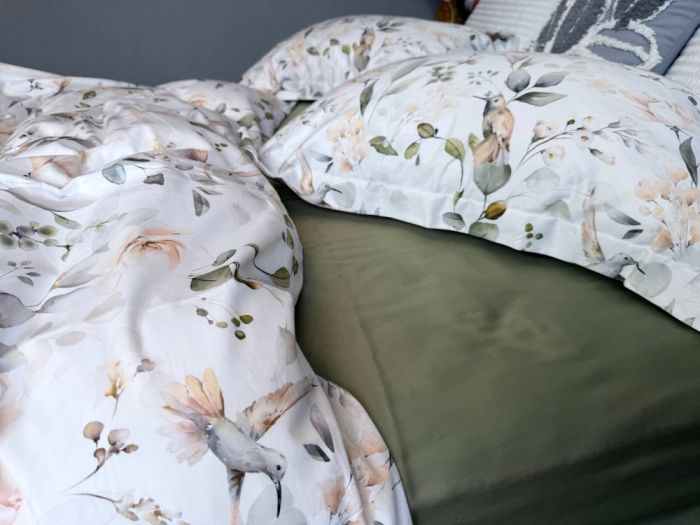 Сатин PREMIUM, BIRDS (Полуторний)