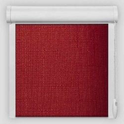 Рулонна штора Льон закритого типу Червоний