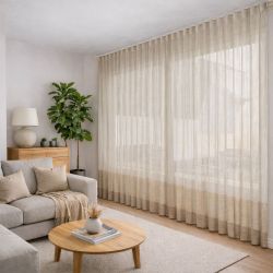 Мультиштори 3 в 1 вертикальні тканинні Молочний