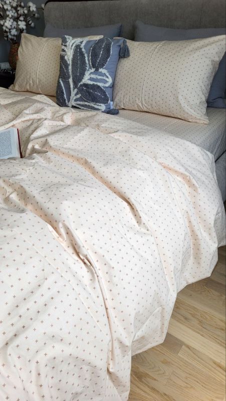 Зірочка крем-брюле, бязь PREMIUM (Полуторний)