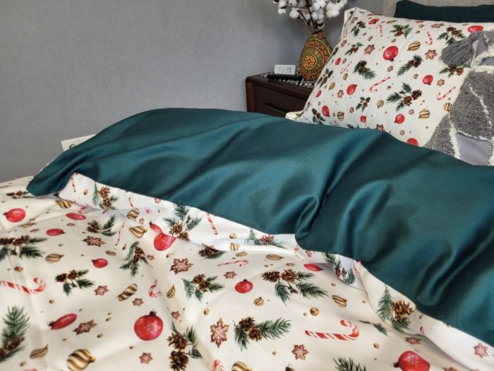 Сатин PREMIUM, DECORATIONS (Полуторний)