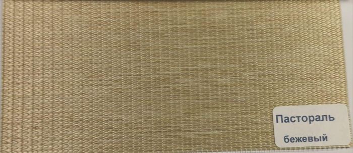 Рулонна штора Pastoral день-ніч відкритого типу Бежевий