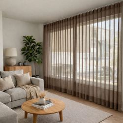 Мультиштори 3 в 1 вертикальні тканинні Коричневий