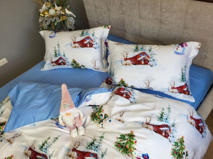 Сатин PREMIUM, NEW YEAR  підк. Цільн. (Полуторний)