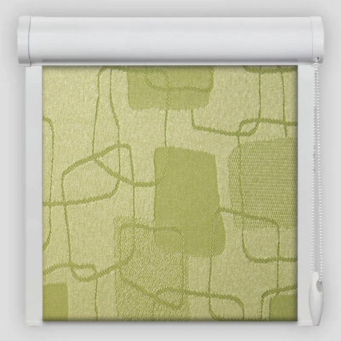 Рулонна штора Топаз закритого типу Зелений