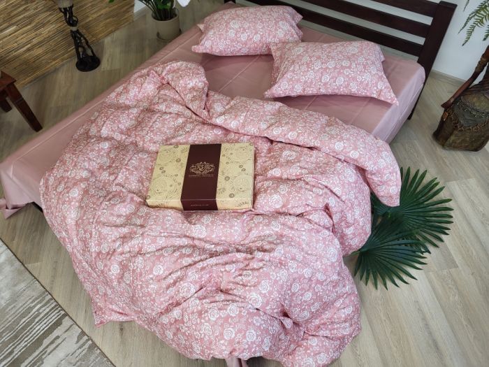 Сатин PREMIUM, MUSCAT ROSE підк. Цільн. (Полуторний)