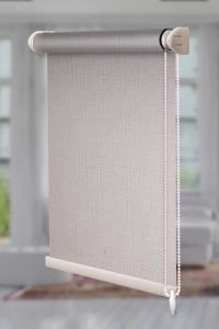 Рулонна штора Льон відкритого типу Білий (Len-RSS-01-820)