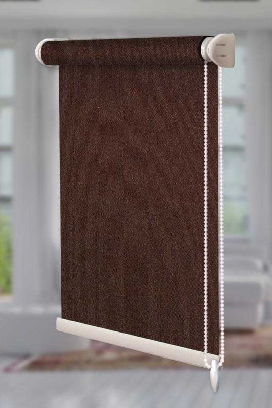 Рулонна штора Berlin відкритого типу Шоколадний