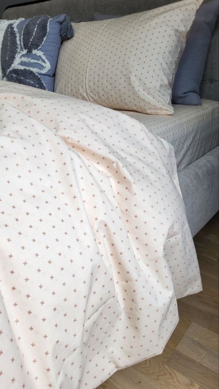 Зірочка крем-брюле, бязь PREMIUM (Полуторний)