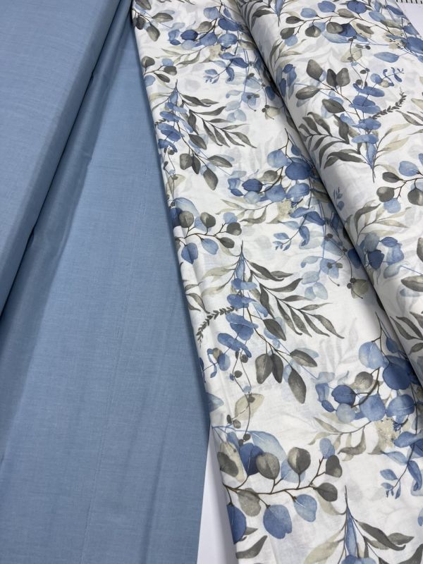 Евкаліптовий лист, бязь (Полуторний)