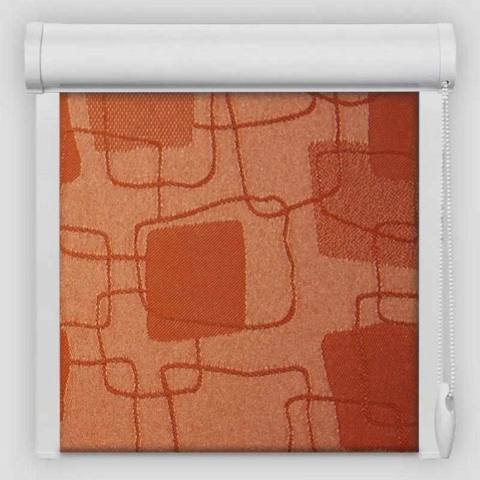 Рулонна штора Топаз закритого типу Червоний