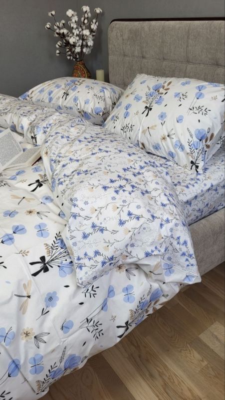 Блакить, cotton підк. Цільн. (Полуторний)