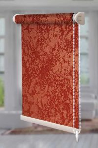 Рулонна штора Агат відкритого типу Теракотовий