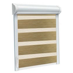 Рулонна штора Imagine DN день-ніч закритого типу П-подібна Бежевий