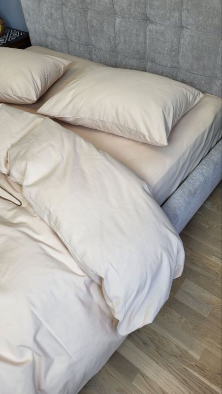 Бежева пастель S109, Turkish flannel (Полуторний)