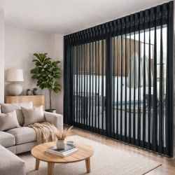 Мультиштори 3 в 1 вертикальні тканинні Чорний