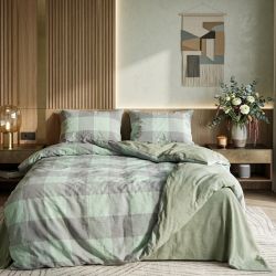 Комплект постільної білизни Viluta Євро Варена бавовна Wash Printed 15