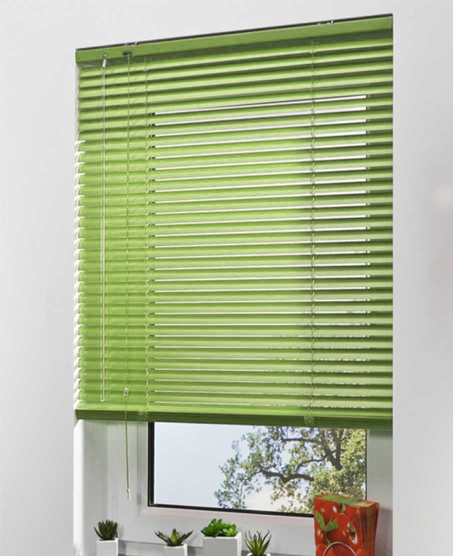 Жалюзі горизонтальні алюмінієві Салатовий колір №26
