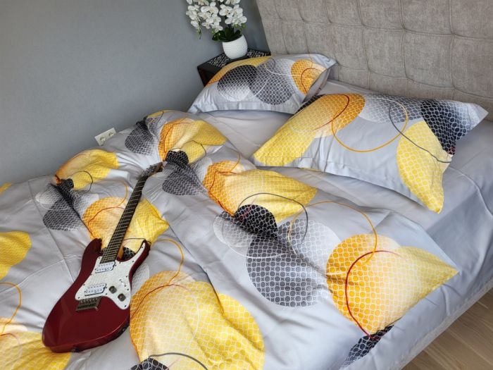 Cатин PREMIUM, TOLEDO GRAY нав 50/70+5см (Євро)