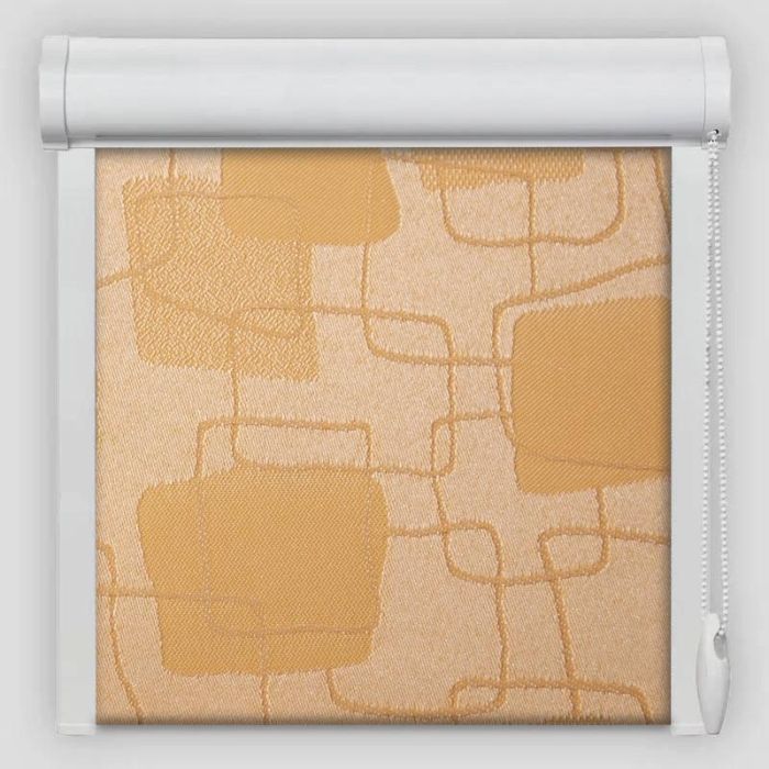 Рулонна штора Топаз закритого типу Персиковий