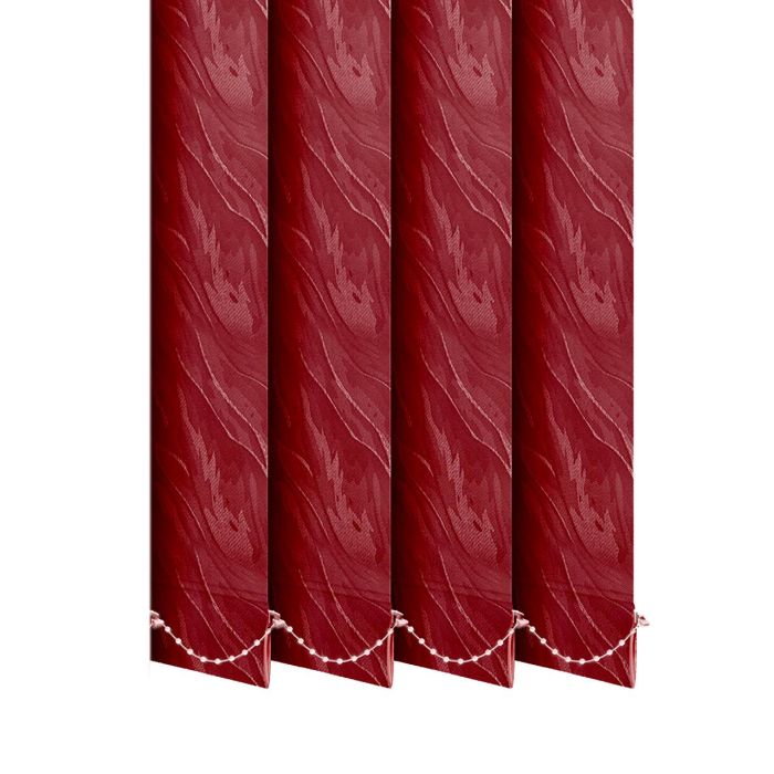 Жалюзі на вікно Сандра вертикальні 89 мм тканинні Бордовий