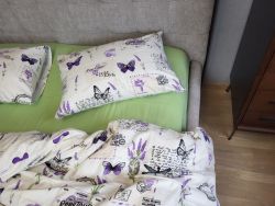 Листівка/салатовий, Turkish flannel (Полуторний)