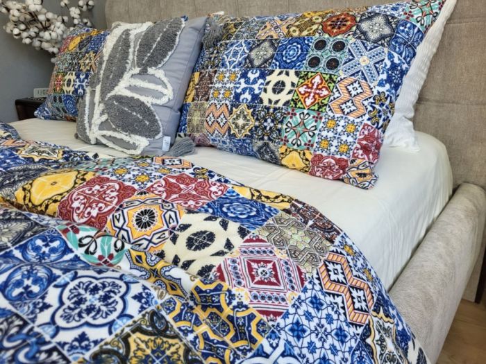 Мозаїка NEW/шампань, Turkish flannel (Полуторний)