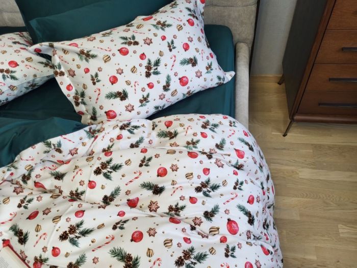 Сатин PREMIUM, DECORATIONS (Полуторний)