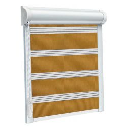 Рулонна штора Secret DN день-ніч закритого типу П-подібна Золотий