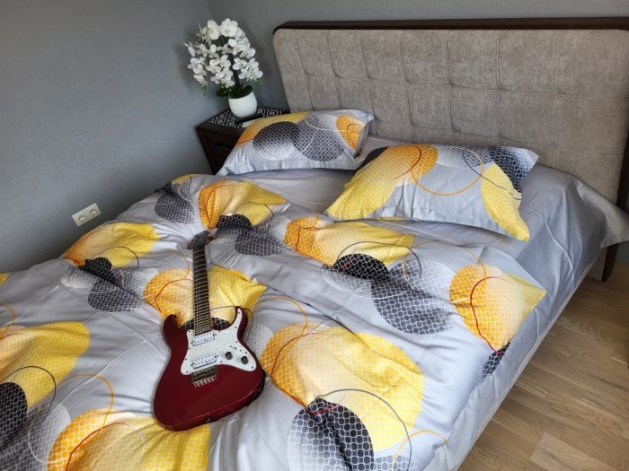 Cатин PREMIUM, TOLEDO GRAY нав 50/70+5см (Євро)