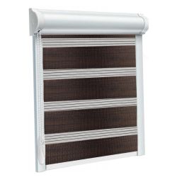 Рулонна штора Imagine DN день-ніч закритого типу П-подібна Шоколадний