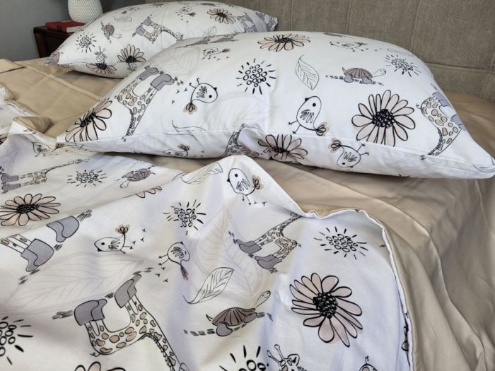 Сатин PREMIUM, ZOO Двустор. (Полуторний)