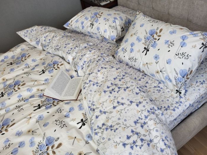 Блакить, cotton підк. Цільн. (Полуторний)