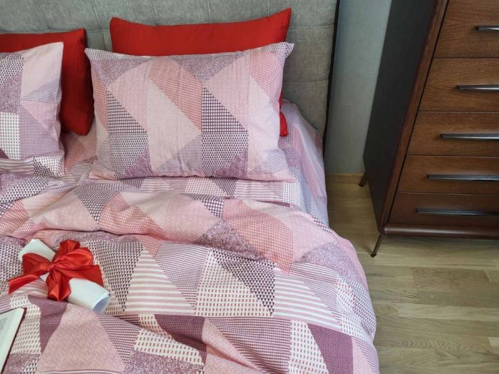 Печворк рожевий, Turkish flannel (Полуторний)