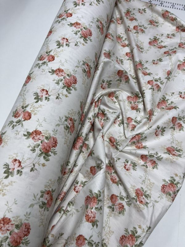 Трояндовий сад, сатин (Полуторний)