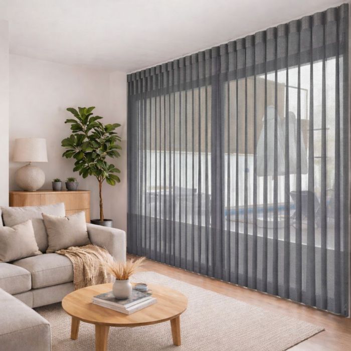 Мультиштори 3 в 1 вертикальні тканинні Графітовий