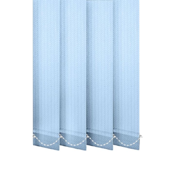 Жалюзі на вікно Магнолія вертикальні 127 мм тканинні Блакитний