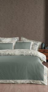 Двоспальний King Size комплект La Romano Rivano Moonmist Сатин Преміум