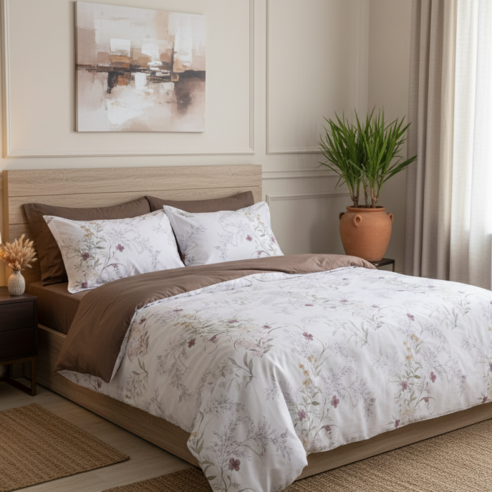 Комплект постільної білизни Tiare Євро Сатин Luxe 204