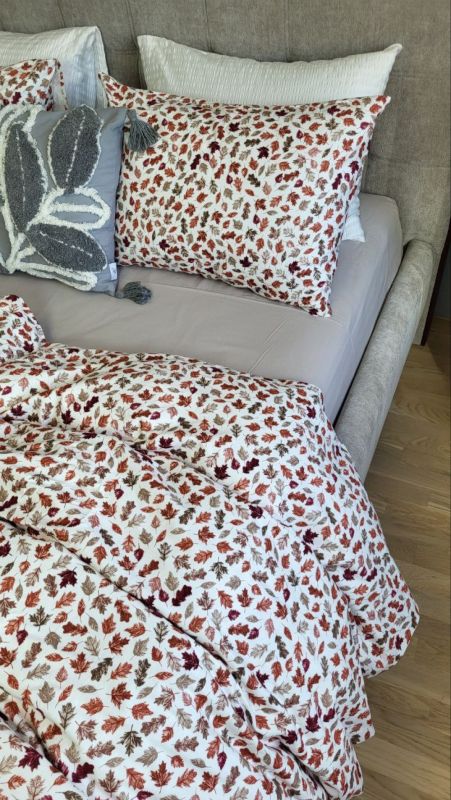 Багряна осінь/сірий мусон, Turkish flannel (Полуторний)