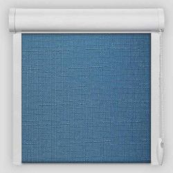 Рулонна штора Льон закритого типу Бірюзовий