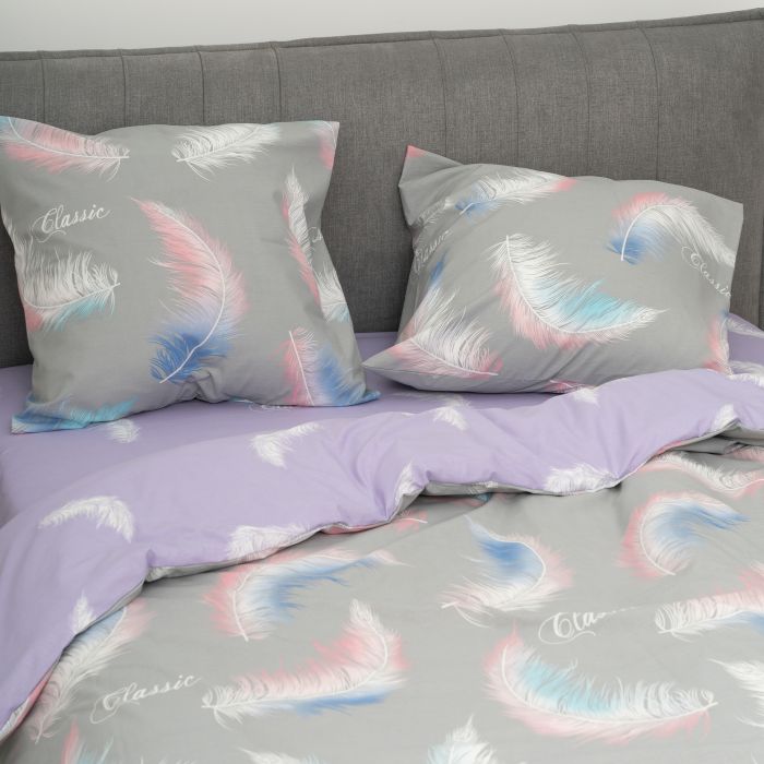 Комплект постільної білизни Viluta Двоспальний Ранфорс 22214 з простирадлом на резинці 160х200