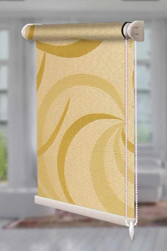 Рулонна штора Фестиваль відкритого типу Помаранчевий