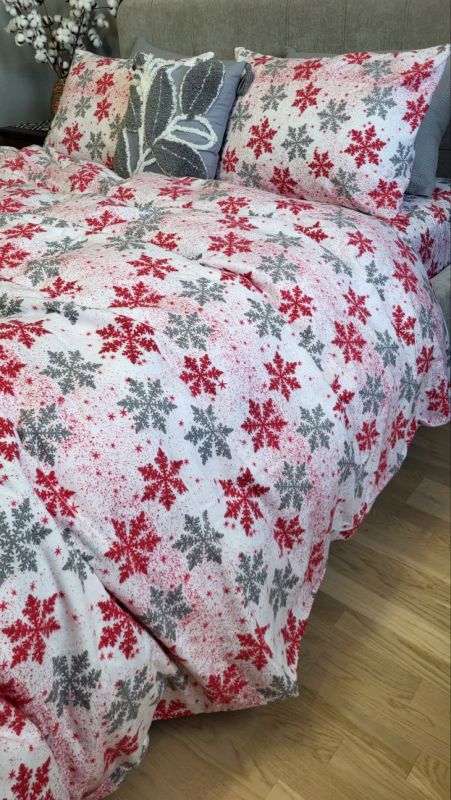 Сніжинка сіра, Turkish flannel (Полуторний)