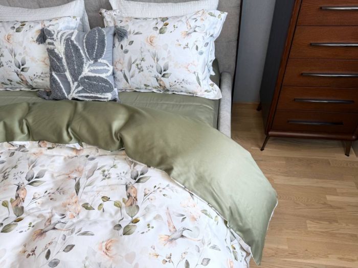 Сатин PREMIUM, BIRDS (Полуторний)