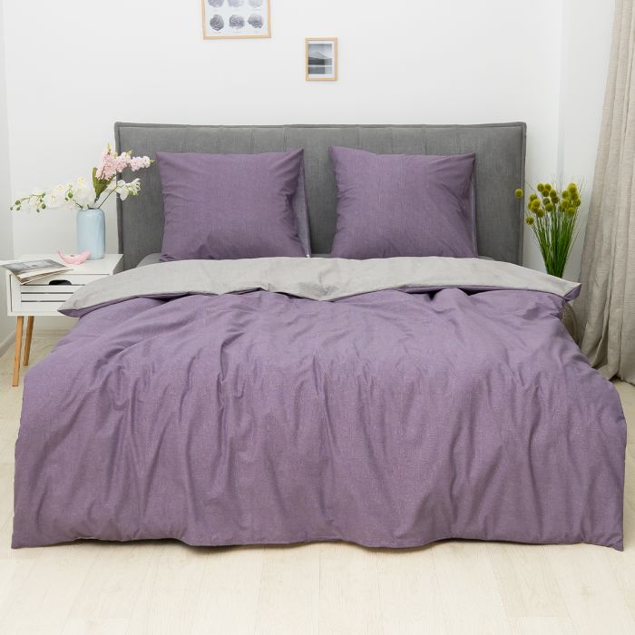 Комплект постільної білизни Viluta Двоспальний Ранфорс 25374 з простирадлом на резинці 160х200