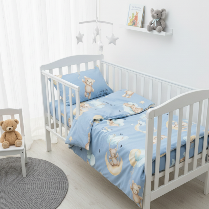 Комплект постільної білизни Viluta Дитячий Ранфорс 25415 Блакитний